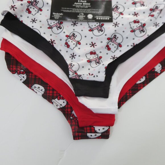 (#X) Hello Kitty 5 pack Christmas bikini underwear Women's Junior panties - Picture 4 of 5